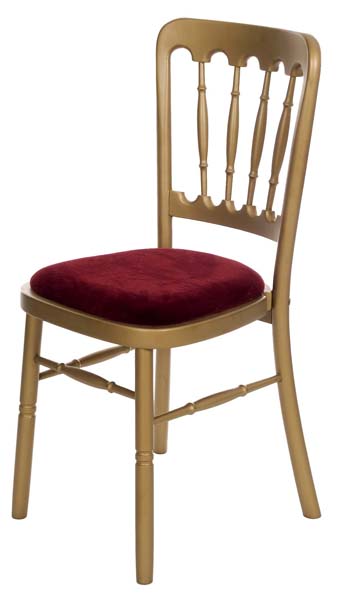 BANQUETING CHAIR Gold Alexander Equipment Hire