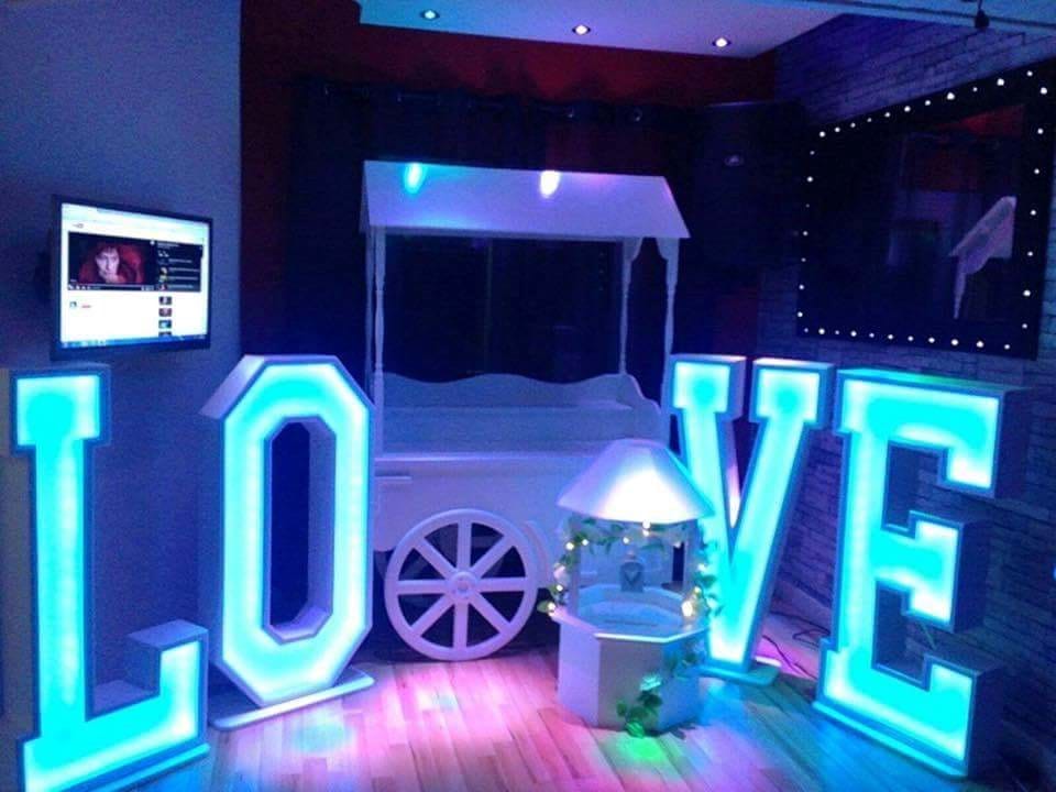 4ft LED Love Letters