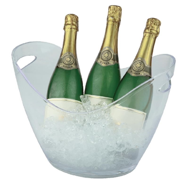 CHAMPAGNE/WINE BUCKET ACRYLIC LARGE (3 BOTTLE)